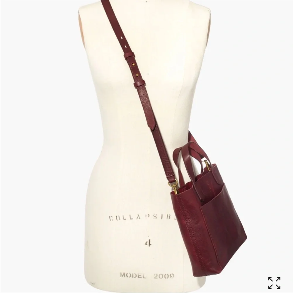 Madewell Small Transport Bag in Dark Cabernet - Picture 11 of 12